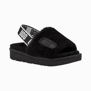 NEW UGG kid's disco slides in black